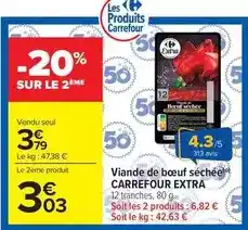 Carrefour Drive Carrefour - viande de bœuf séchée offre