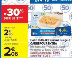 Carrefour Drive Carrefour - colin d'alaska cuisiné surgelé extra offre