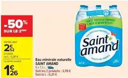 Carrefour Drive Saint amand - eau minerale naturelle offre