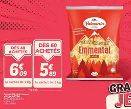 Promocash Emmental râpé moyen valmartin offre