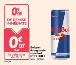 Promocash Boisson énergisante standard red bull offre