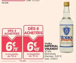 Promocash Vodka imperial vicanov offre