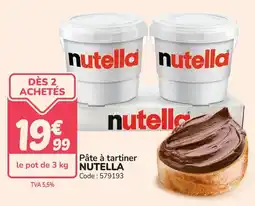 Promocash Pâte à tartiner nutella offre