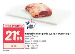 Promocash Entrecôte semi-parée offre