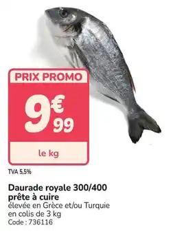 Promocash Daurade royale 300/400 prête à cuire offre
