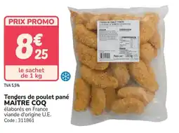 Promocash Tenders de poulet pané maître coq offre