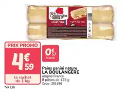 Promocash Pains panini nature la boulangere offre