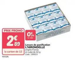 Promocash Levure de panification l'hirondelle offre