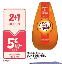 Promocash Miel de fleurs lune de miel offre