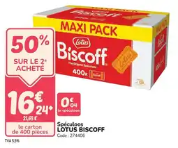 Promocash Spéculoos lotus biscoff offre