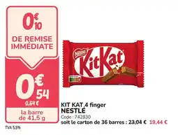 Promocash Kit kat 4 finger nestlé offre
