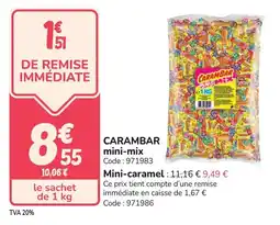 Promocash Carambar mini-mix offre