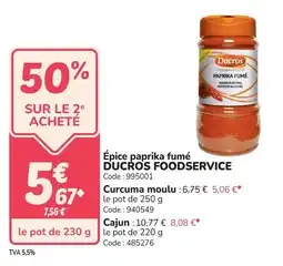 Promocash Épice paprika fumé ducros foodservice offre