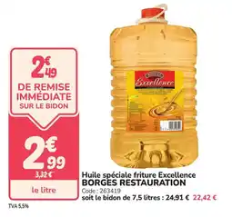 Promocash Huile spéciale friture excellence borges restauration offre