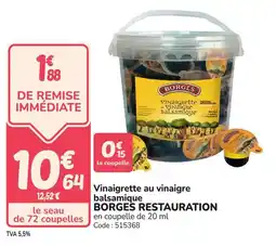 Promocash Vinaigrette au vinaigre balsamique borges restauration offre