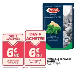 Promocash Pesto alla genovese barilla offre