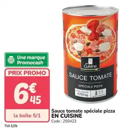 Promocash Sauce tomate spéciale pizza en cuisine offre