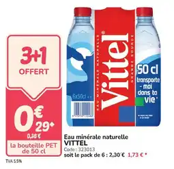Promocash Eau minérale naturelle vittel offre
