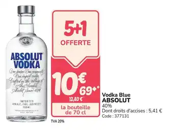 Vodka blue absolut