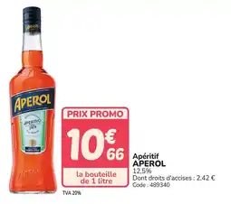 Promocash Apéritif aperol offre