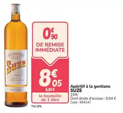 Promocash Apéritif à la gentiane suze offre