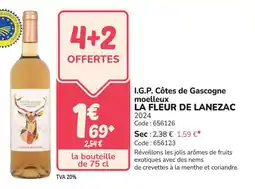 Promocash I.g.p. côtes de gascogne moelleux la fleur de lanezac offre
