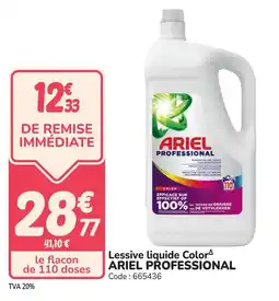 Promocash Lessive liquide color ariel professional offre