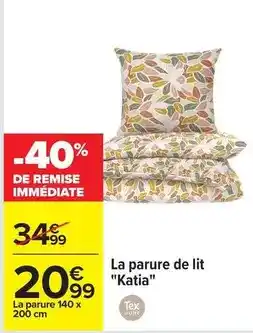 Carrefour Tex - la parure de lit offre