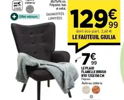 Centrakor Le plaid flanelle brush ryo offre