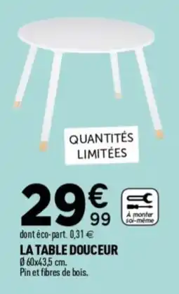 Centrakor La table douceur offre