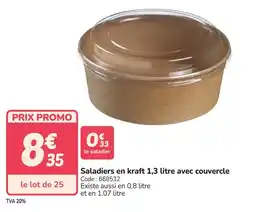 Promocash Saladiers en kraft avec couvercle offre