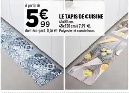 Centrakor Le tapis de cuisine offre
