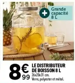 Centrakor Le distributeur de boisson offre