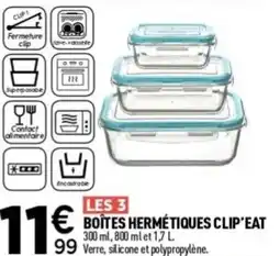 Centrakor Hermétiques boîtes hermétiques clip'eat offre