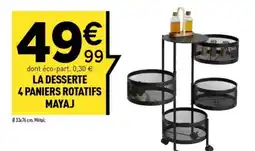 Centrakor La desserte 4 paniers rotatifs offre