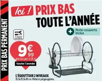 Centrakor L'égouttoir 2 niveaux offre