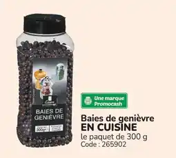 Promocash Baies de genièvre en cuisine offre
