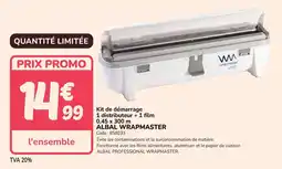 Promocash Kit de démarrage 1 distributeur + 1 film albal wrapmaster offre