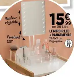 Centrakor Le miroir led +rangements offre