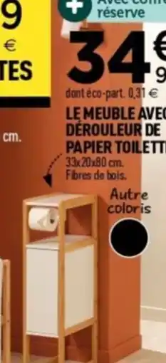 Centrakor Le meuble avec dérouleur de papier toilette offre
