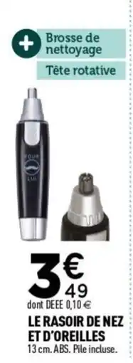 Centrakor Le rasoir de nez et d'oreilles offre