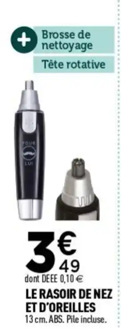 Centrakor Le rasoir de nez et d'oreilles offre