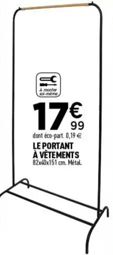 Centrakor Le portant à vêtements offre