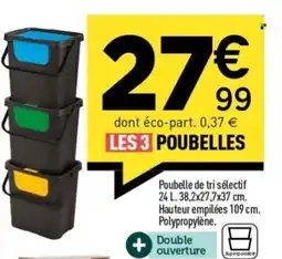 Centrakor Poubelles offre