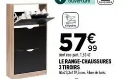 Centrakor Le range-chaussures 3 tiroirs offre