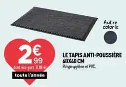 Centrakor Le tapis anti-poussière offre