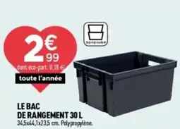 Centrakor Le bac de rangement offre