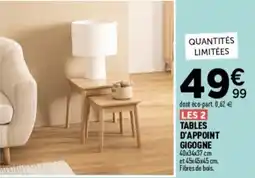 Centrakor Tables d'appoint gigogne offre