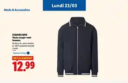 Lidl ESMARA MEN Veste coupe-vent homme offre