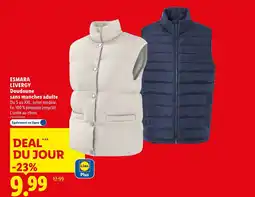 Lidl ESMARA LIVERGY Doudoune sans manches adulte offre